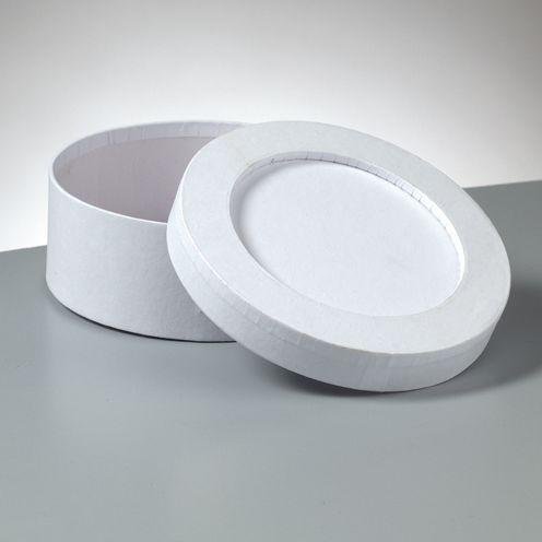 Pappschachtel - Box Mosaik rund 15x6cm - Bastelschachtel