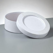 Pappschachtel - Box Mosaik rund 15x6cm - Bastelschachtel