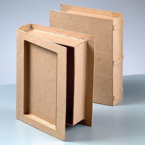 Pappschachtel - Buch mit Abteil