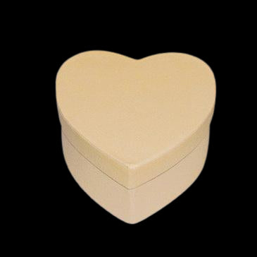 Pappschachtel - Herz mittel, 8x8x4,5cm - Bastelschachtel