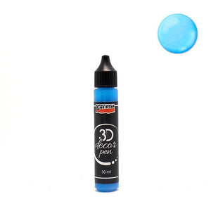 Pentart 3D Decor Pen 30ml - aquamarin blau - Bastelschachtel - Pentart 3D Decor Pen 30ml - aquamarin blau