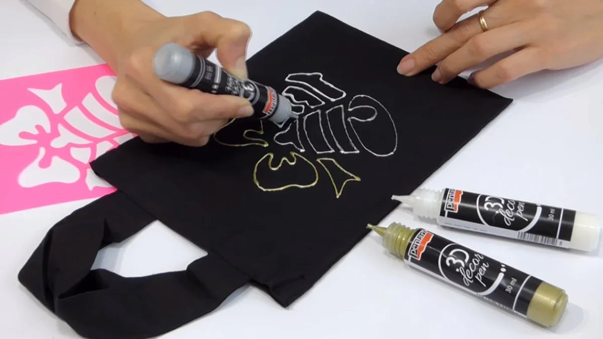 Pentart 3D Decor Pen 30ml - glitter gold - Bastelschachtel