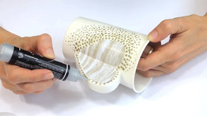 Pentart 3D Decor Pen 30ml - glitter silbertürkis - Bastelschachtel - Pentart 3D Decor Pen 30ml - glitter silbertürkis