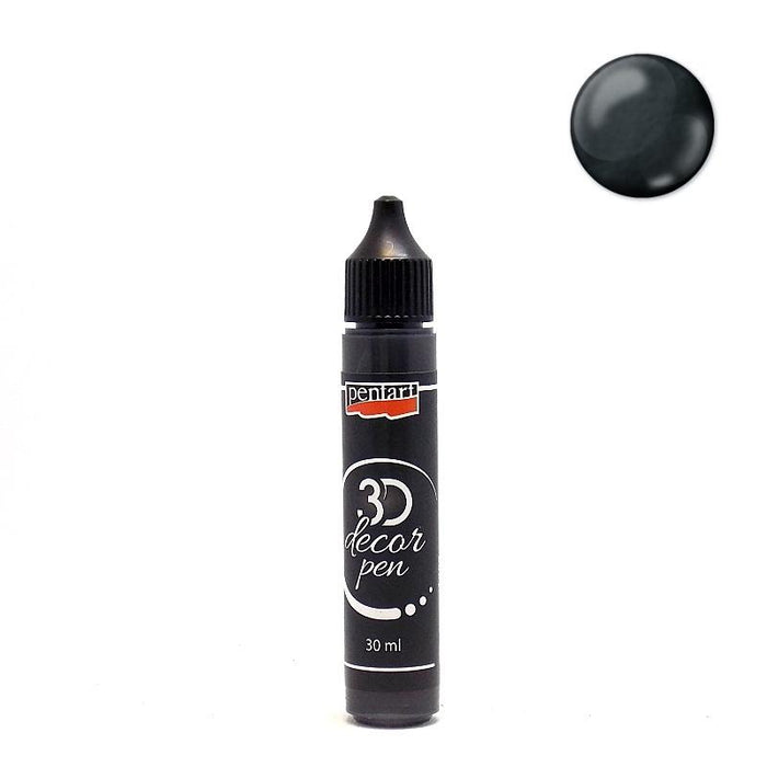 Pentart 3D Decor Pen 30ml - schwarz
