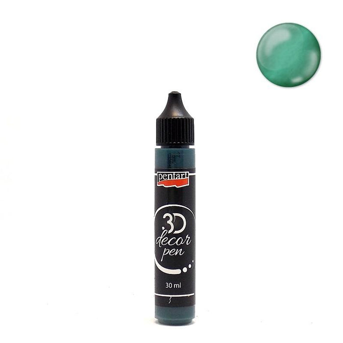 Pentart 3D Decor Pen 30ml - smaragdgrün