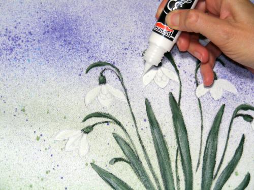 Pentart 3D Decor Pen 30ml - weiß - Bastelschachtel - Pentart 3D Decor Pen 30ml - weiß