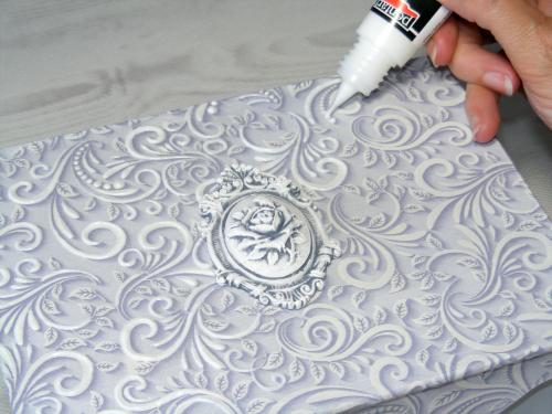 Pentart 3D Decor Pen 30ml - weiß - Bastelschachtel - Pentart 3D Decor Pen 30ml - weiß