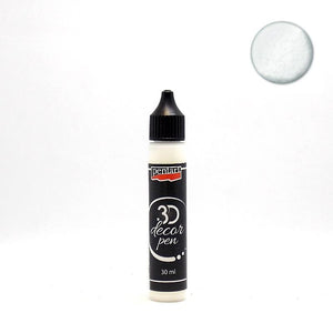Pentart 3D Decor Pen 30ml - weiß - Bastelschachtel - Pentart 3D Decor Pen 30ml - weiß
