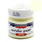 Pentart Acrylfarbe glänzend 50ml - butter - Bastelschachtel
