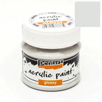 Pentart Acrylfarbe glänzend 50ml - grau - Bastelschachtel