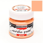 Pentart Acrylfarbe glänzend 50ml - lachs - Bastelschachtel