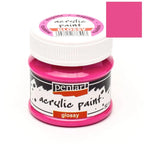 Pentart Acrylfarbe glänzend 50ml - magenta - Bastelschachtel