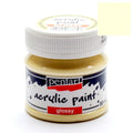 Pentart Acrylfarbe glänzend 50ml - milchkaffe - Bastelschachtel