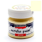 Pentart Acrylfarbe glänzend 50ml - milchkaffe - Bastelschachtel