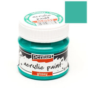 Pentart Acrylfarbe glänzend 50ml - türkis - Bastelschachtel
