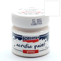 Pentart Acrylfarbe glänzend 50ml - weiß - Bastelschachtel
