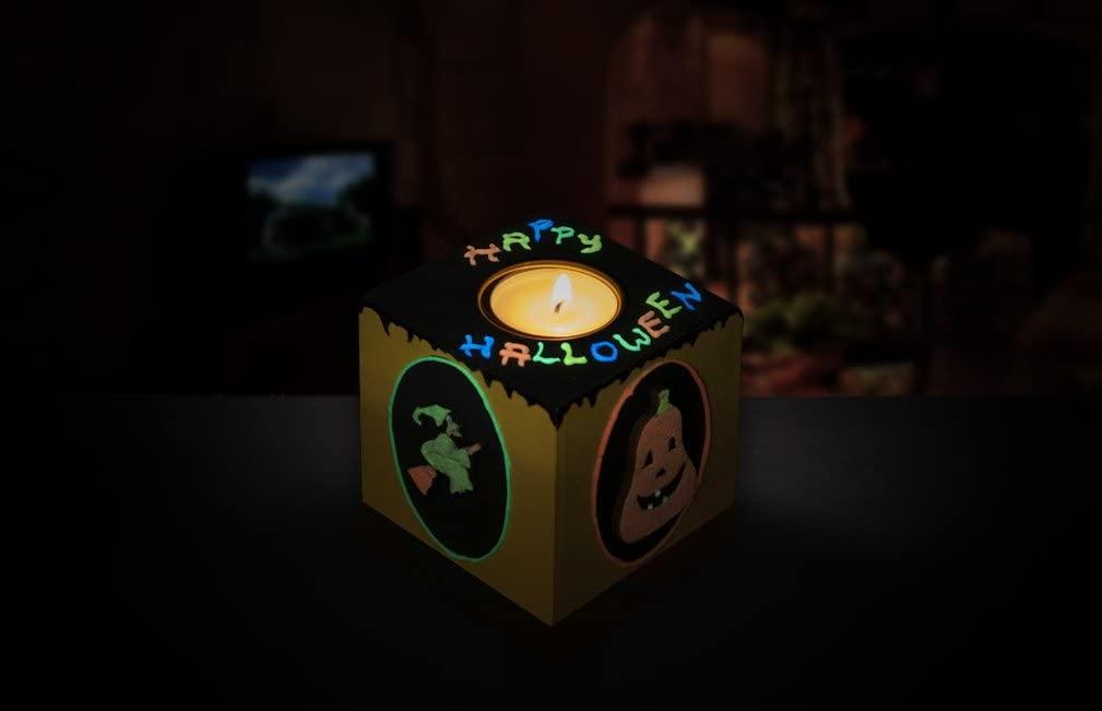 Pentart Acrylfarbe Glow in the dark - nachtleuchtend 30ml - lila - Bastelschachtel