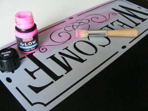 Pentart Acrylfarbe Glow in the dark - nachtleuchtend 30ml - pink - Bastelschachtel - Pentart Acrylfarbe Glow in the dark - nachtleuchtend 30ml - pink