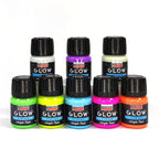 Pentart Acrylfarbe im Set Glow in the dark - nachtleuchtend 8x30ml - Bastelschachtel