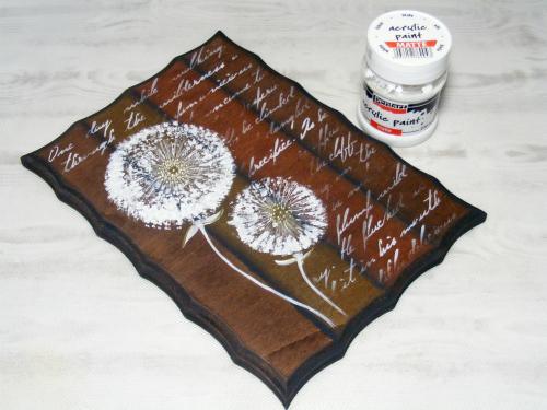 Pentart Acrylfarbe matt 230ml - weiß - Bastelschachtel