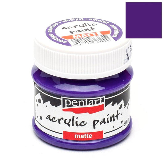 Pentart Acrylfarbe matt 50ml - amethyst - Bastelschachtel - Pentart Acrylfarbe matt 50ml - amethyst pentart acrylic paint