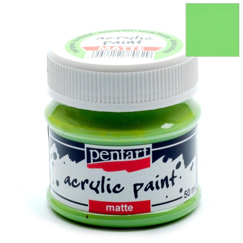 Pentart Acrylfarbe matt 50ml - blattgrün - Bastelschachtel - Pentart Acrylfarbe matt 50ml - blattgrün pentart acrylic paint