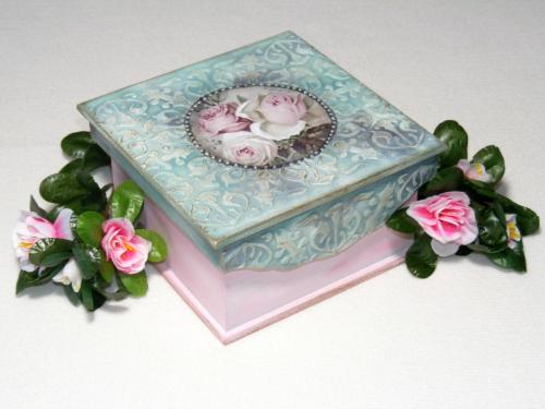 Pentart Acrylfarbe matt 50ml - country blau - Bastelschachtel