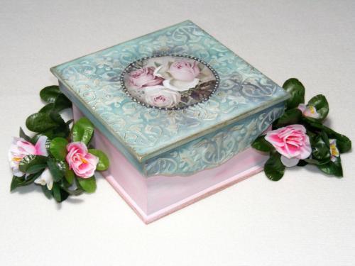 Pentart Acrylfarbe matt 50ml - country blau - Bastelschachtel