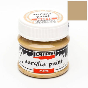 Pentart Acrylfarbe matt 50ml - haselnuss - Bastelschachtel - Pentart Acrylfarbe matt 50ml - haselnuss