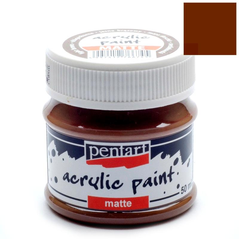 Pentart Acrylfarbe matt 50ml - hellbraun - Bastelschachtel - Pentart Acrylfarbe matt 50ml - hellbraun