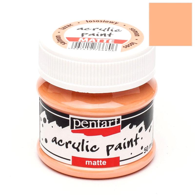 Pentart Acrylfarbe matt 50ml - lachs - Bastelschachtel