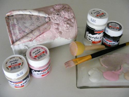 Pentart Acrylfarbe matt 50ml - magenta - Bastelschachtel