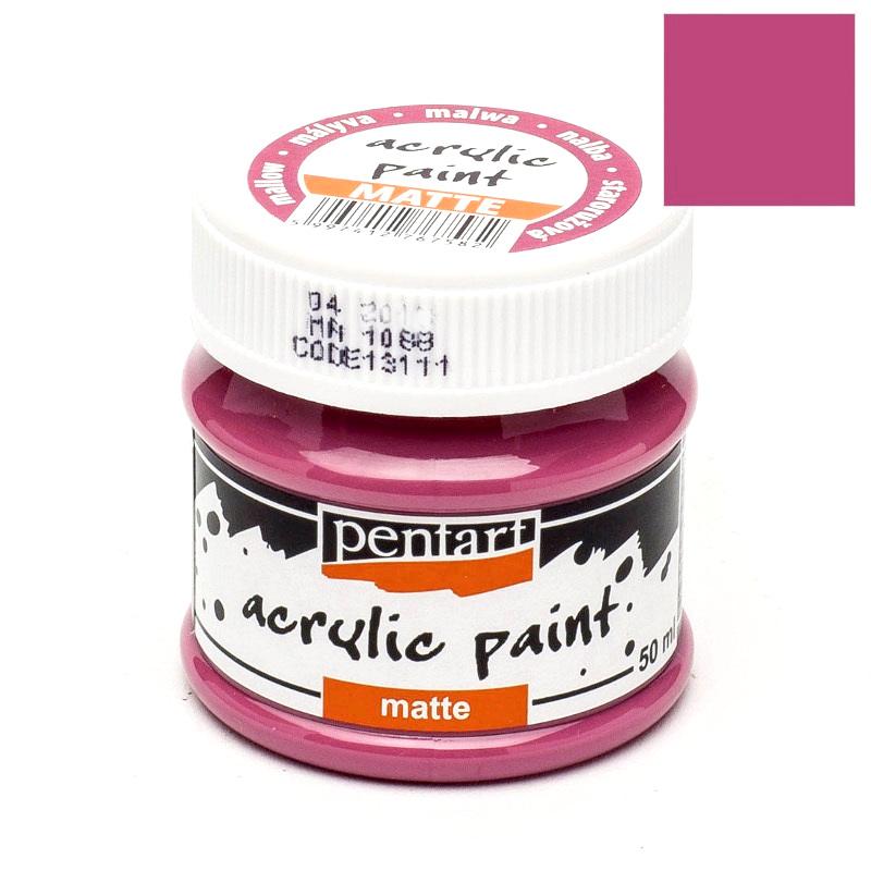 Pentart Acrylfarbe matt 50ml - malve - Bastelschachtel - Pentart Acrylfarbe matt 50ml - malve