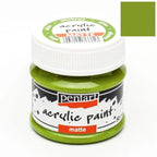 Pentart Acrylfarbe matt 50ml - olive - Bastelschachtel