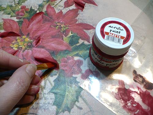 Pentart Acrylfarbe matt 50ml - rot - Bastelschachtel - Pentart Acrylfarbe matt 50ml - rot