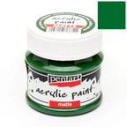 Pentart Acrylfarbe matt 50ml - tannengrün - Bastelschachtel