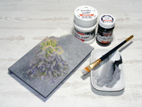 Pentart Acrylfarbe matt 50ml - violett - Bastelschachtel