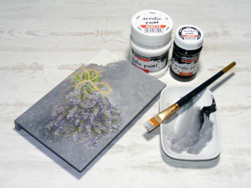 Pentart Acrylfarbe matt 50ml - violett - Bastelschachtel - Pentart Acrylfarbe matt 50ml - violett