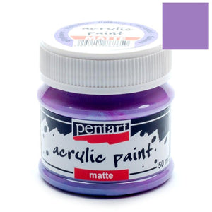 Pentart Acrylfarbe matt 50ml - violett - Bastelschachtel - Pentart Acrylfarbe matt 50ml - violett