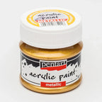 Pentart Acrylfarbe Metallic 50ml - antik gold - Bastelschachtel
