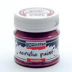 Pentart Acrylfarbe Metallic 50ml - goldlila - Bastelschachtel