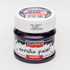 Pentart Acrylfarbe Metallic 50ml - lila - Bastelschachtel