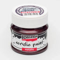 Pentart Acrylfarbe Metallic 50ml - melanzani - Bastelschachtel
