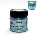 Pentart Acrylfarbe Metallic Delicate 50ml - silberblau - Bastelschachtel