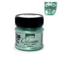 Pentart Acrylfarbe Metallic Delicate 50ml - silbergrün - Bastelschachtel