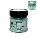 Pentart Acrylfarbe Metallic Delicate 50ml - silbergrün - Bastelschachtel