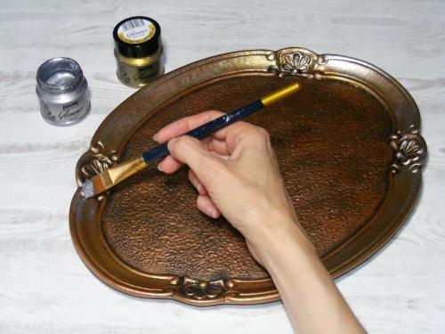 Pentart Acrylfarbe Metallic Glamour 50ml - gold - Bastelschachtel