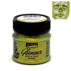 Pentart Acrylfarbe Metallic Glamour 50ml - grüngold - Bastelschachtel