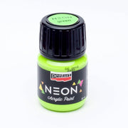 Pentart Acrylfarbe neon 30ml - grün - Bastelschachtel