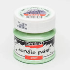 Pentart Acrylfarbe Perlmutt 50ml - grün - Bastelschachtel